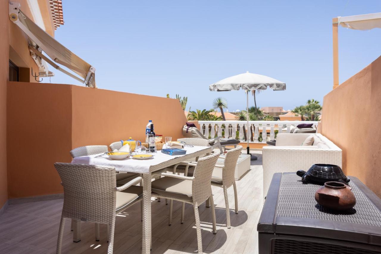 Exclusive Attic Las Vistas 3 With Breathtaking Sea View, Only 100 M To The Sea, Heated Pool, Aircon, Wifi Арона Екстериор снимка
